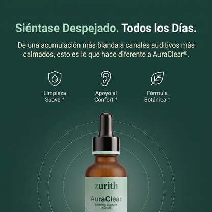 AuraClear Gotas Limpieza y Alivio Auditivo